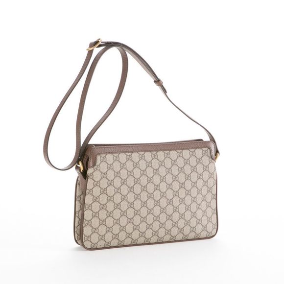 Gucci GG Supreme Shoulder Bag OPHIDIA Beige - Picture 2 of 5